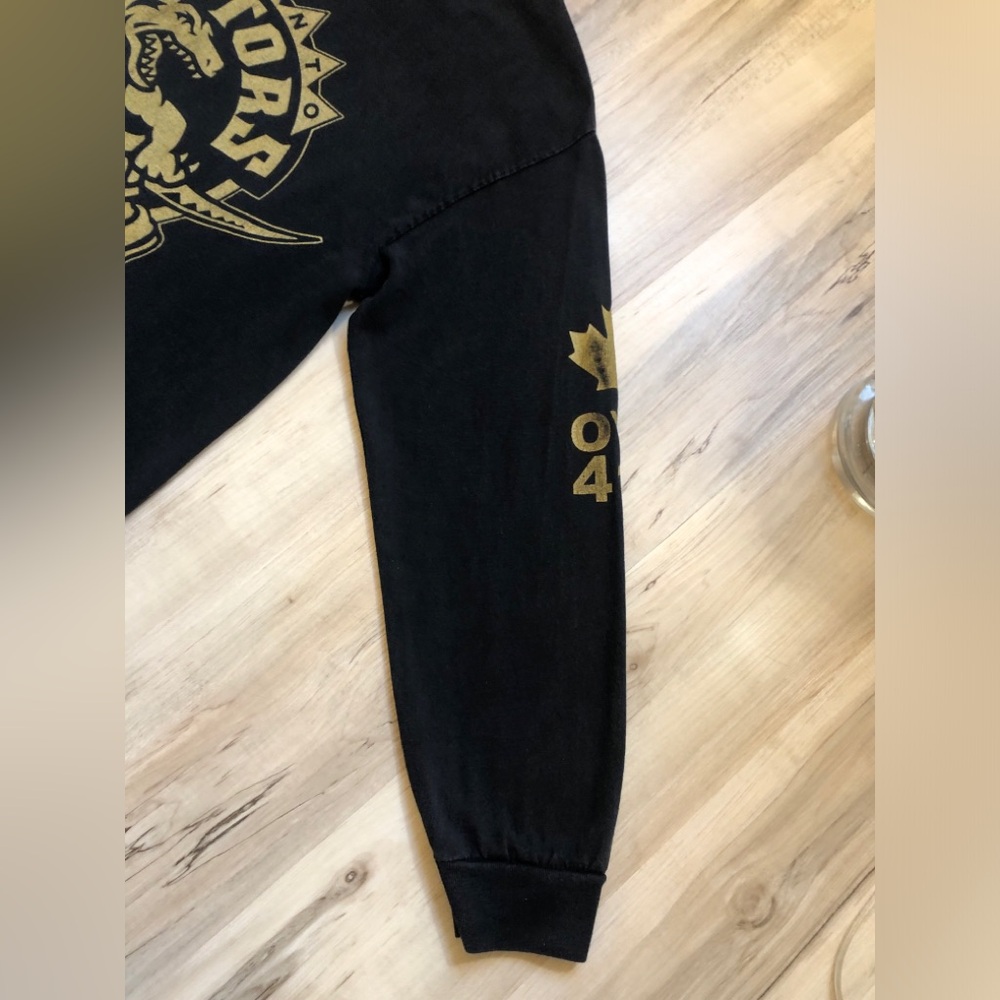 OVO Toronto Raptors 2014 Drake Night Shirt Womens L Black Gold 416 Long Sleeve - Picture 5 of 15